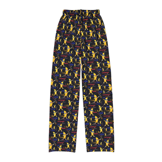 Youth Lacrosse "Go Bananas" Lounge Pants/ Pajama Bottoms (Black)