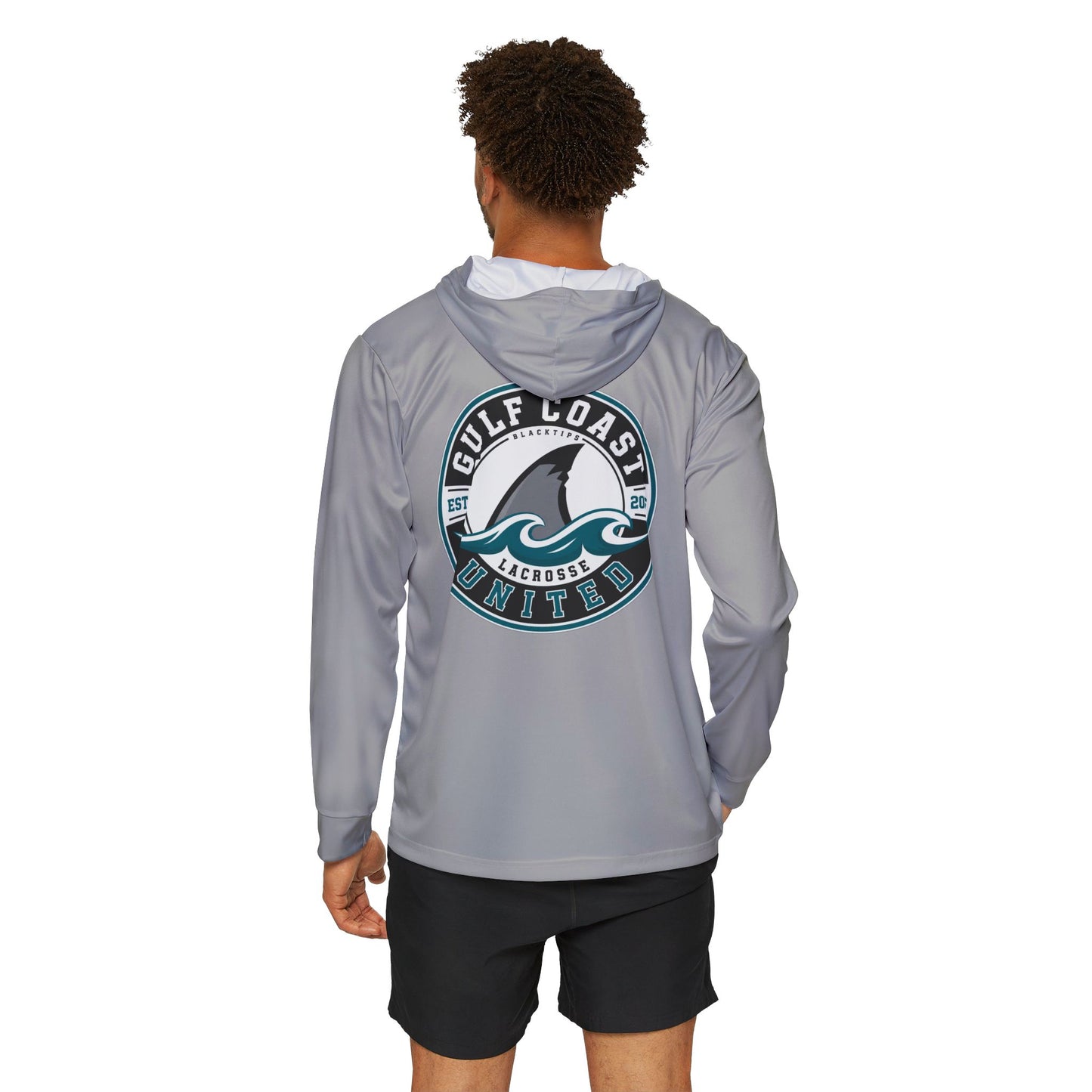 Gulf Coast United Light Gray UPF Long Sleeved Hoodie