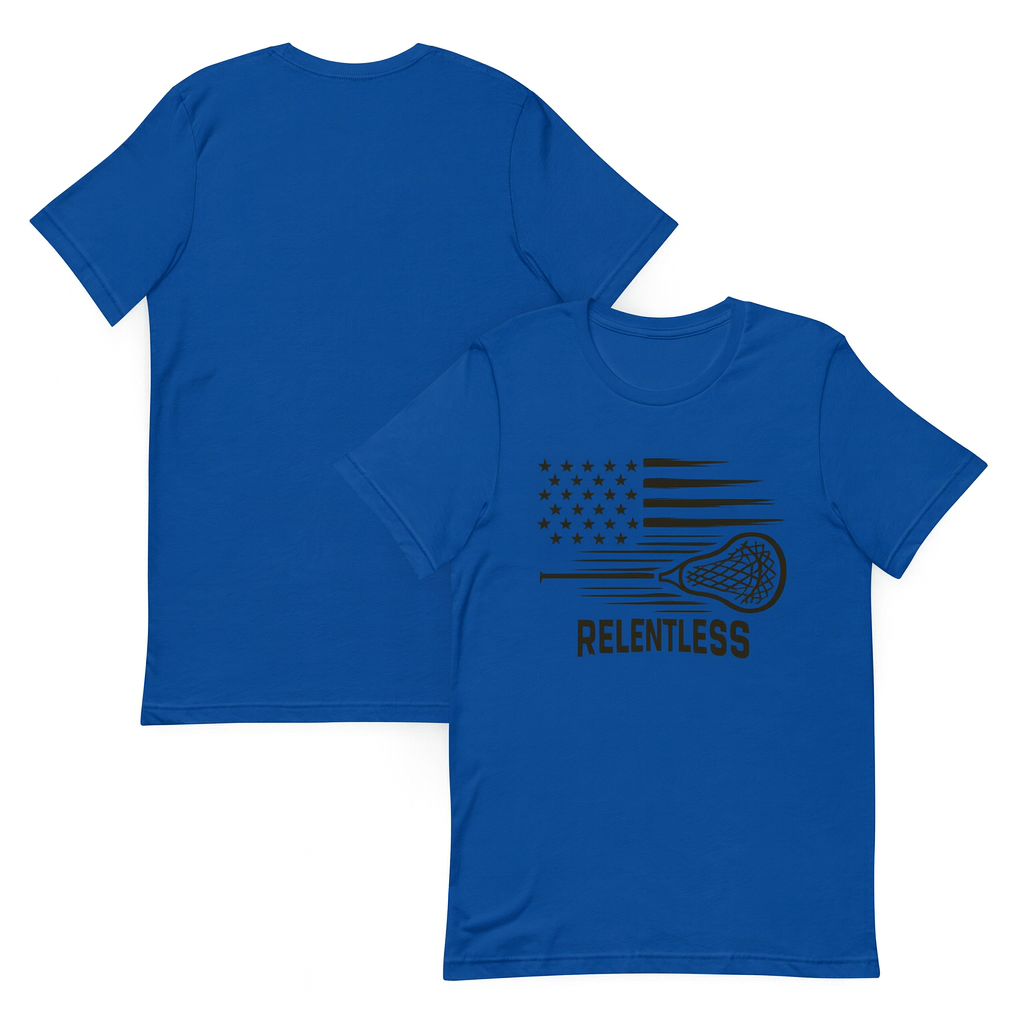 Boys Relentless Lacrosse Shirt – Patriotic Sports Tee by Alpha Nova Threads
