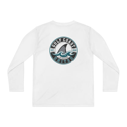 Gulf Coast United Logo- Youth Performance Long Sleeve
