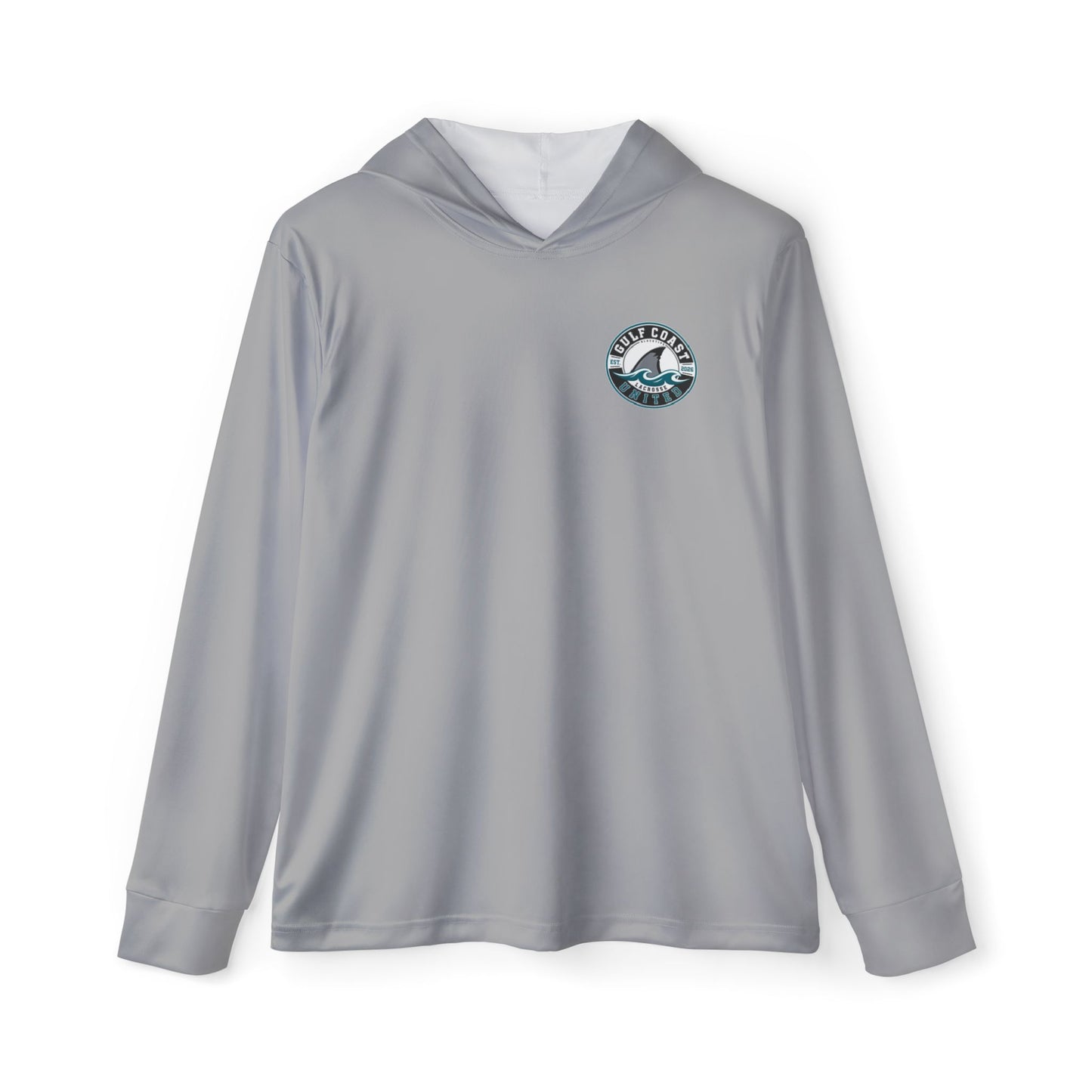 Gulf Coast United Light Gray UPF Long Sleeved Hoodie