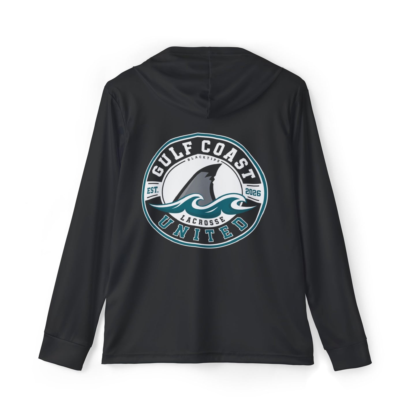 Gulf Coast United Black UPF Long Sleeved Hoodie