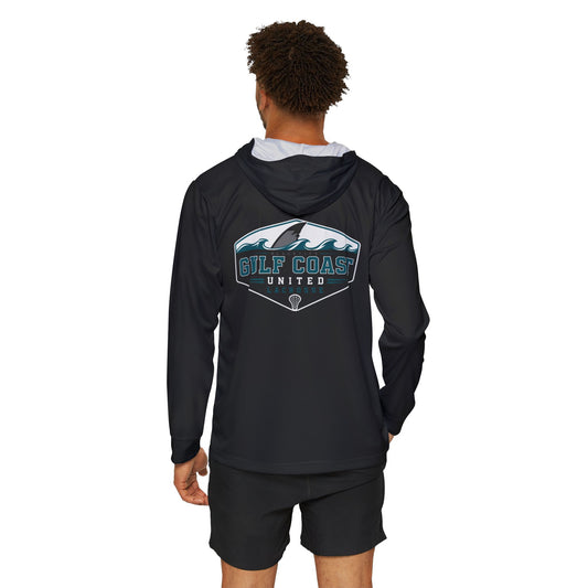 Gulf Coast United Lacrosse Black UPF Long Sleeved Hoodie