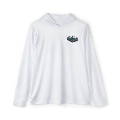 Gulf Coast United Emblem White UPF Long Sleeved Hoodie