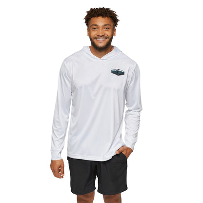 Gulf Coast United Emblem White UPF Long Sleeved Hoodie