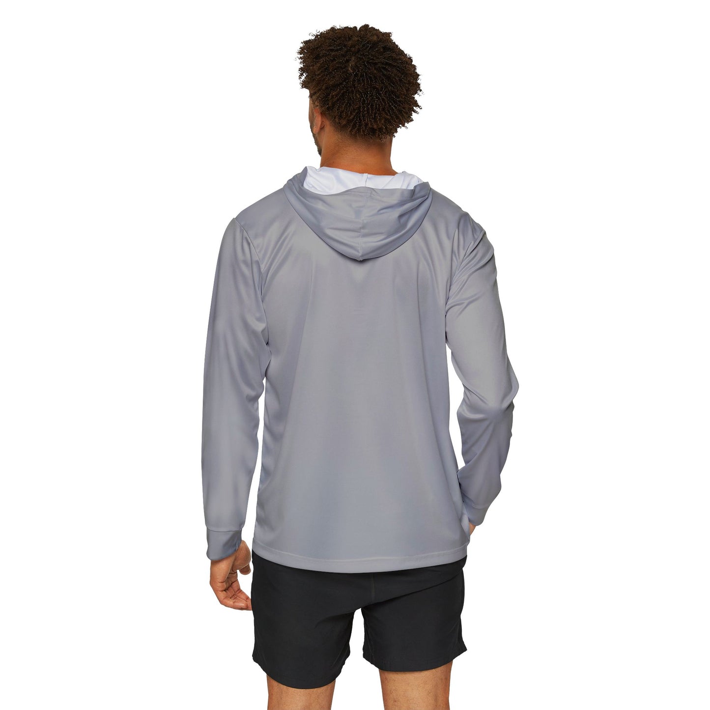 Gulf Coast United Blacktips Light Gray UPF Long Sleeved Hoodie